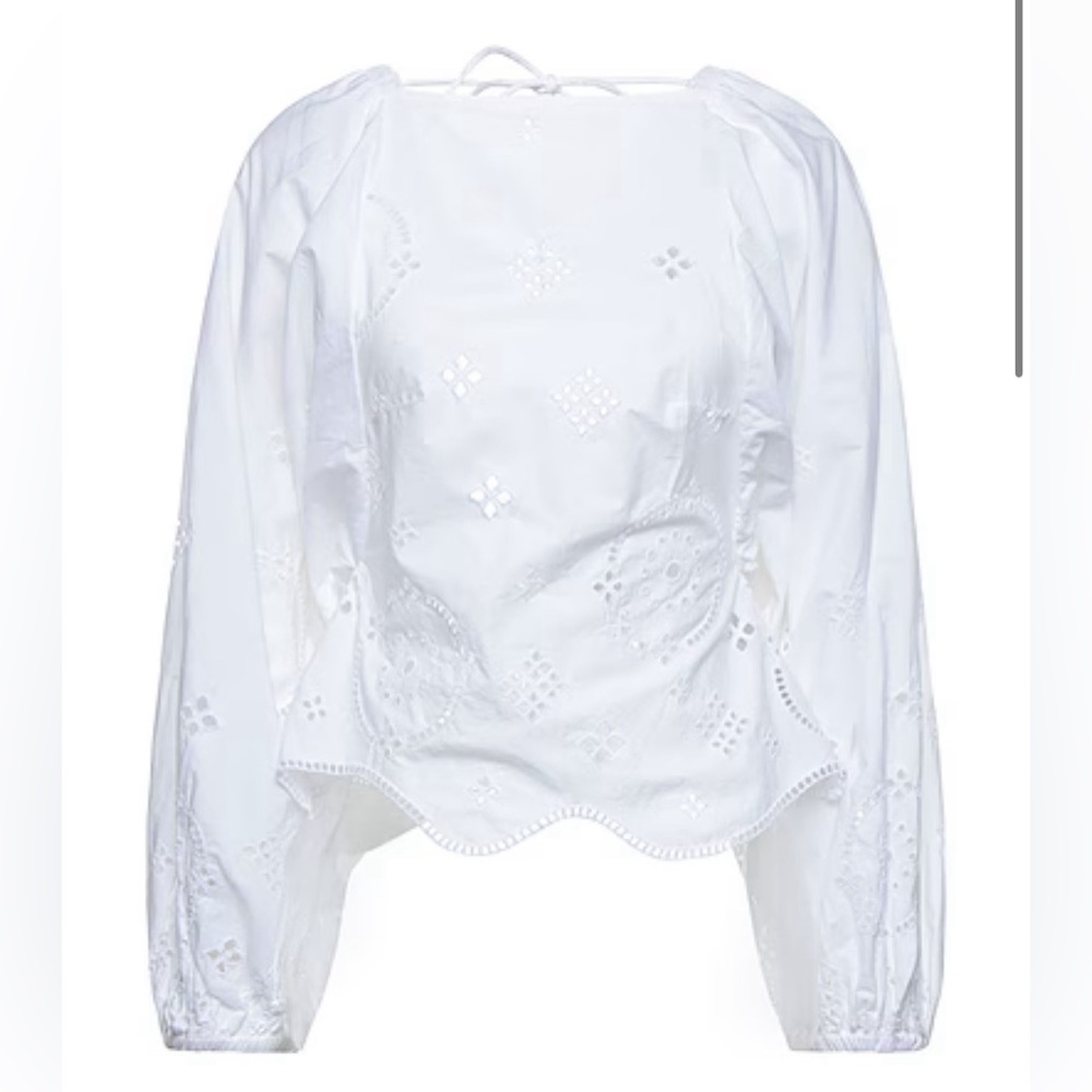 NWT Ganni white top